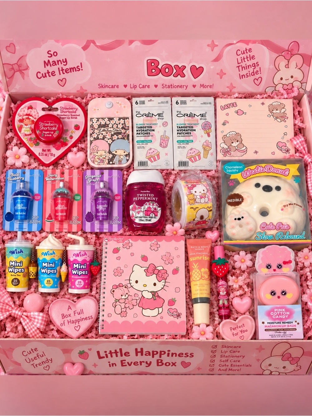 23-Piece Pink Character Beauty & Gift Bundle • Bath & Body Works + More